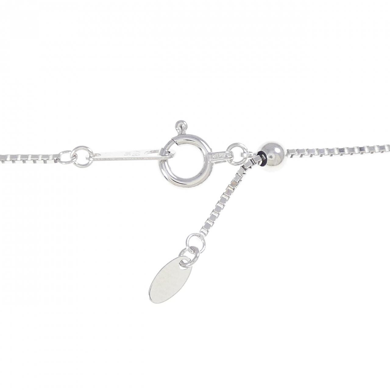 K18WG クロス ダイヤモンド ネックレス 1.43CT