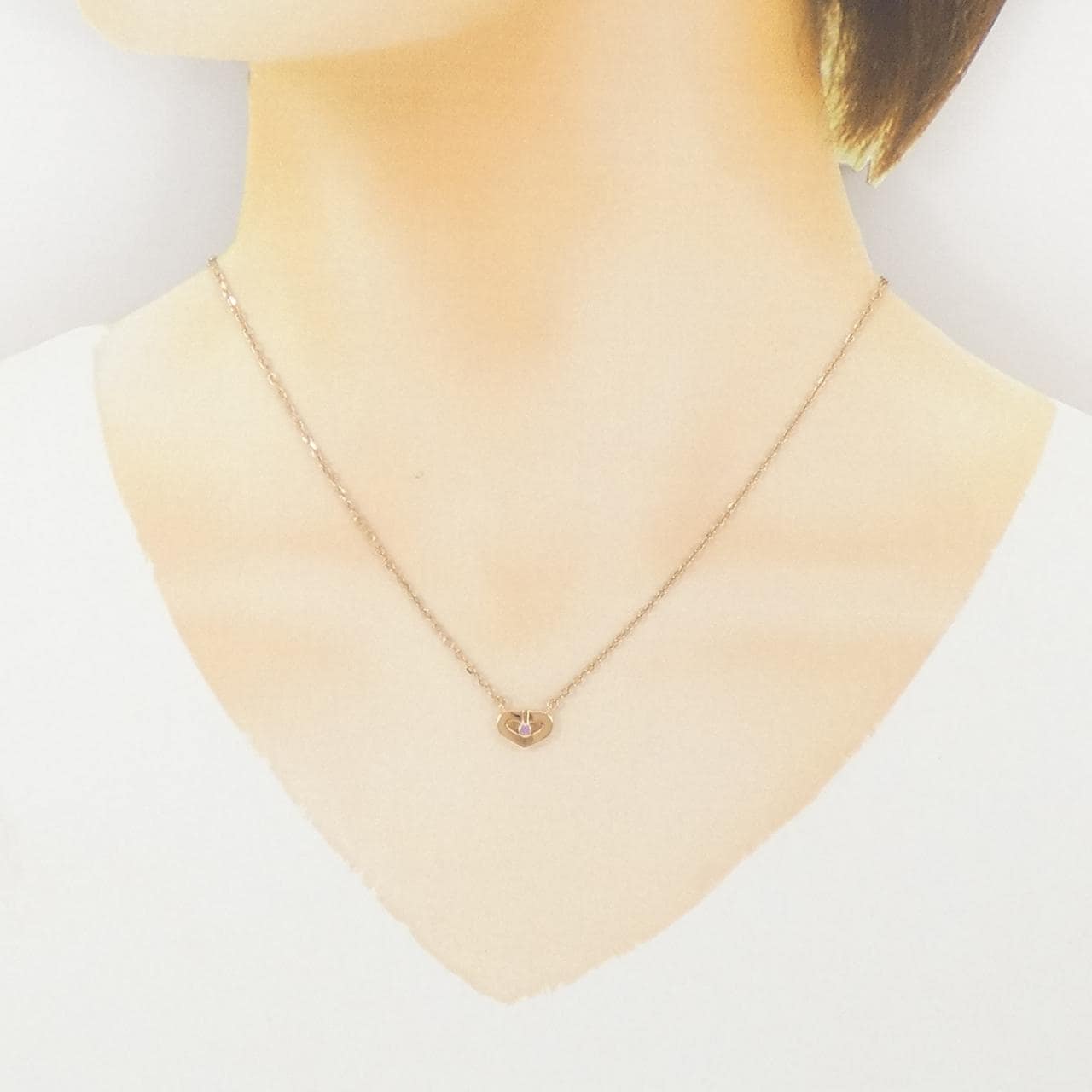 Cartier C heart项链