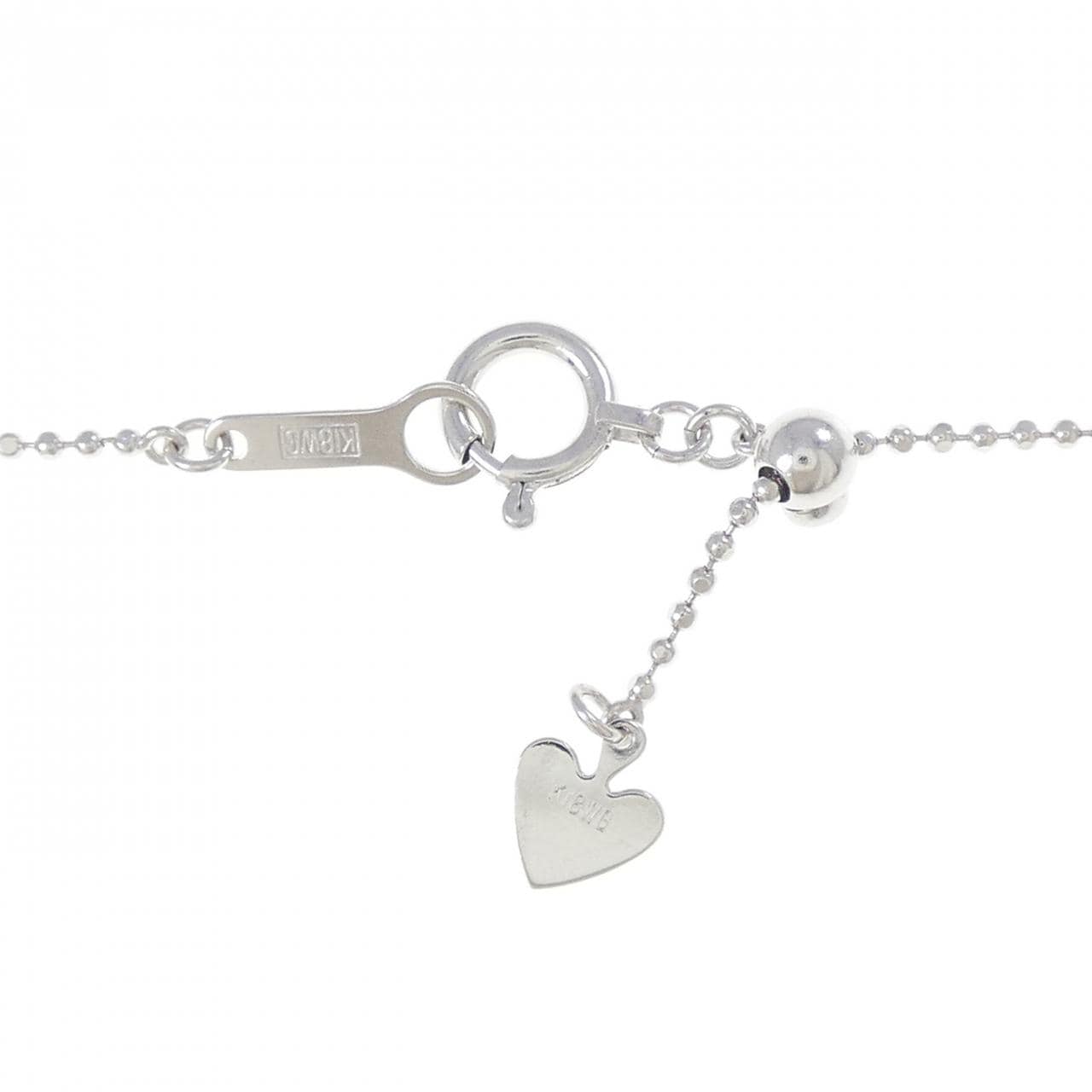 K18WG クロス ダイヤモンド ネックレス 0.50CT