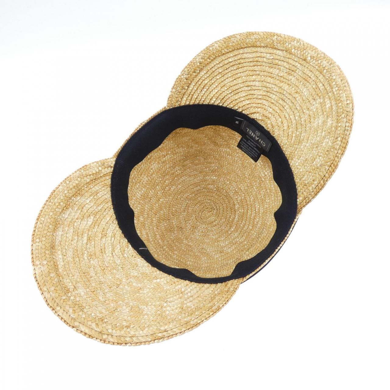 シャネル CHANEL ストローキャップ ハット