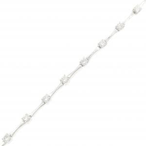 K18WG ダイヤモンド ブレスレット 1.00CT