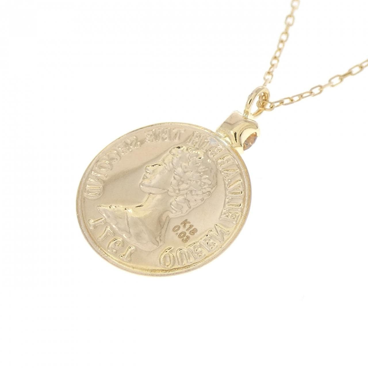 K18YG ダイヤモンド ネックレス 0.03CT