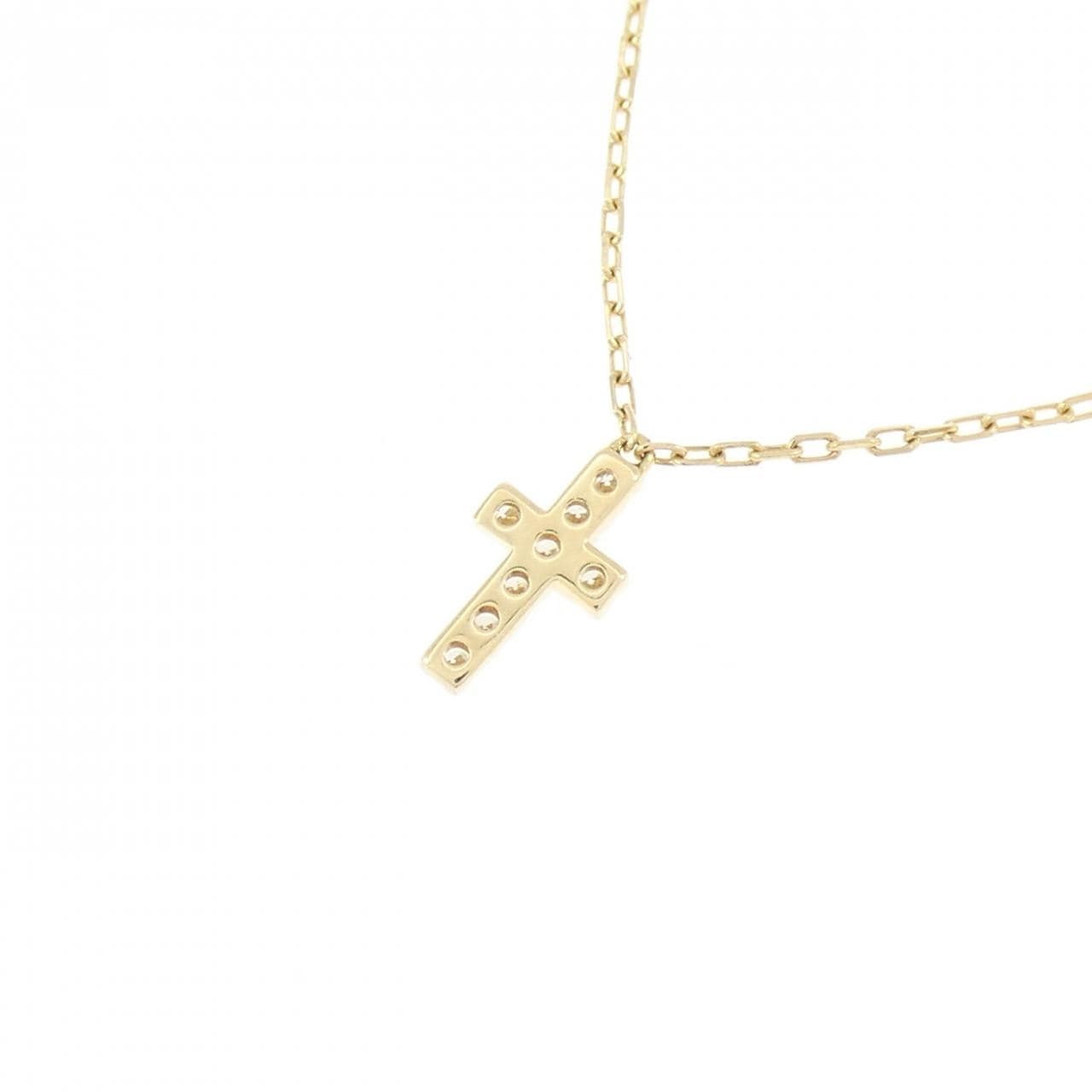 アーカー クロス ダイヤモンド ネックレス 0.05CT