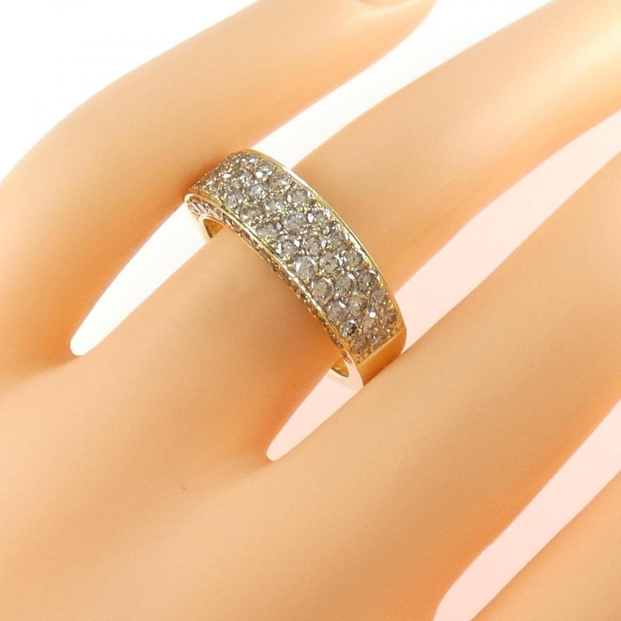 750YG ダイヤモンド リング