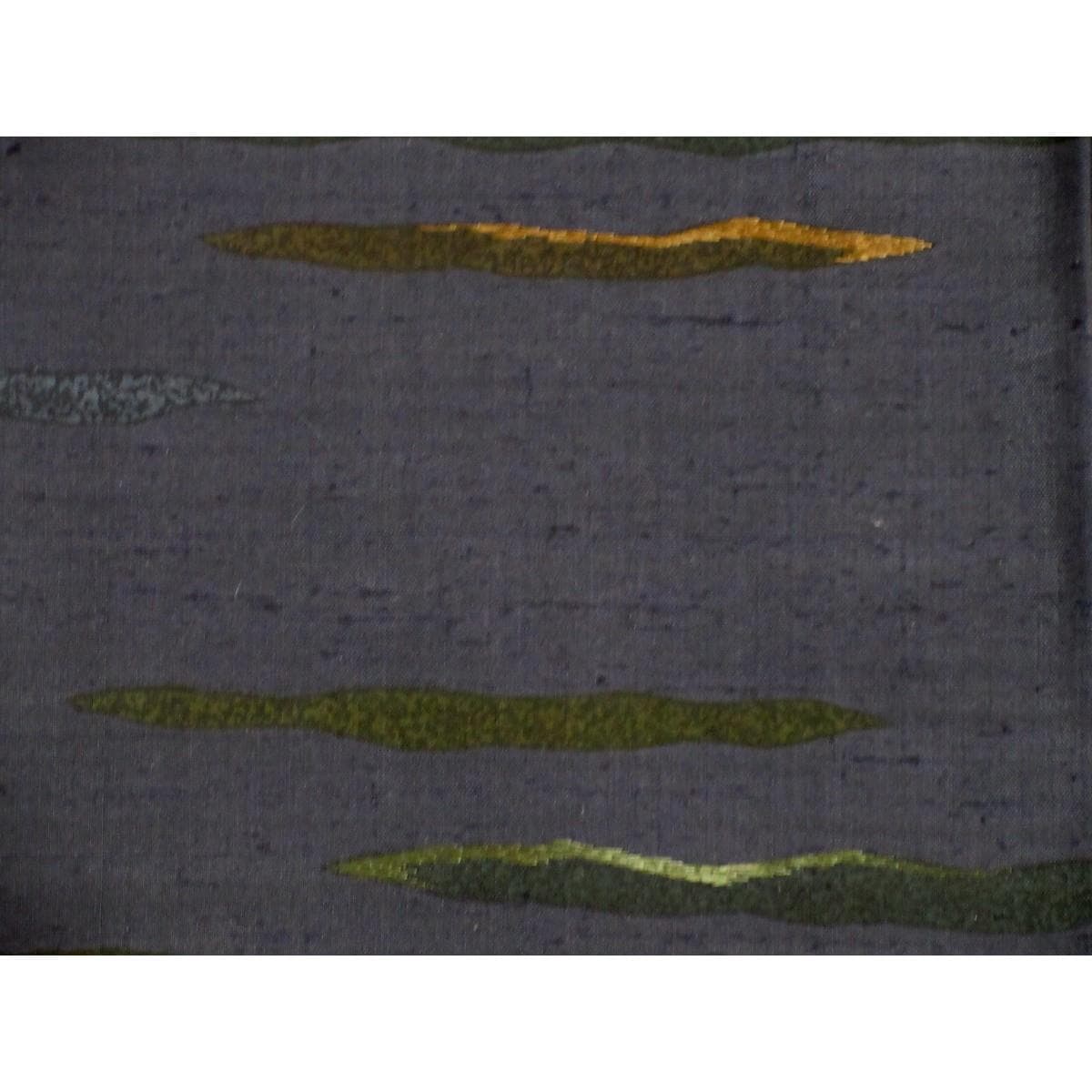 紬　刺繍入り
