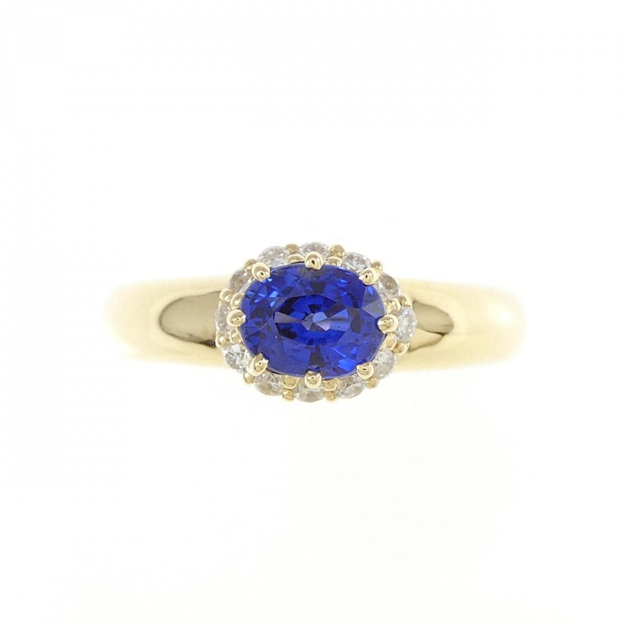 K18YG サファイヤ リング 0.81CT