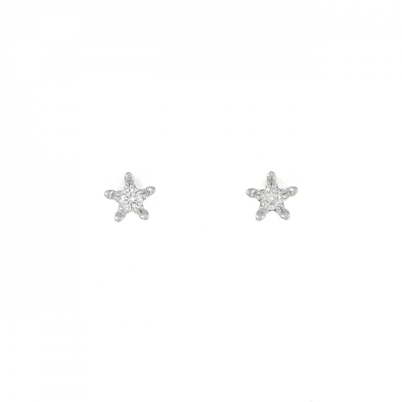 STAR JEWELRY星星耳環0.10CT