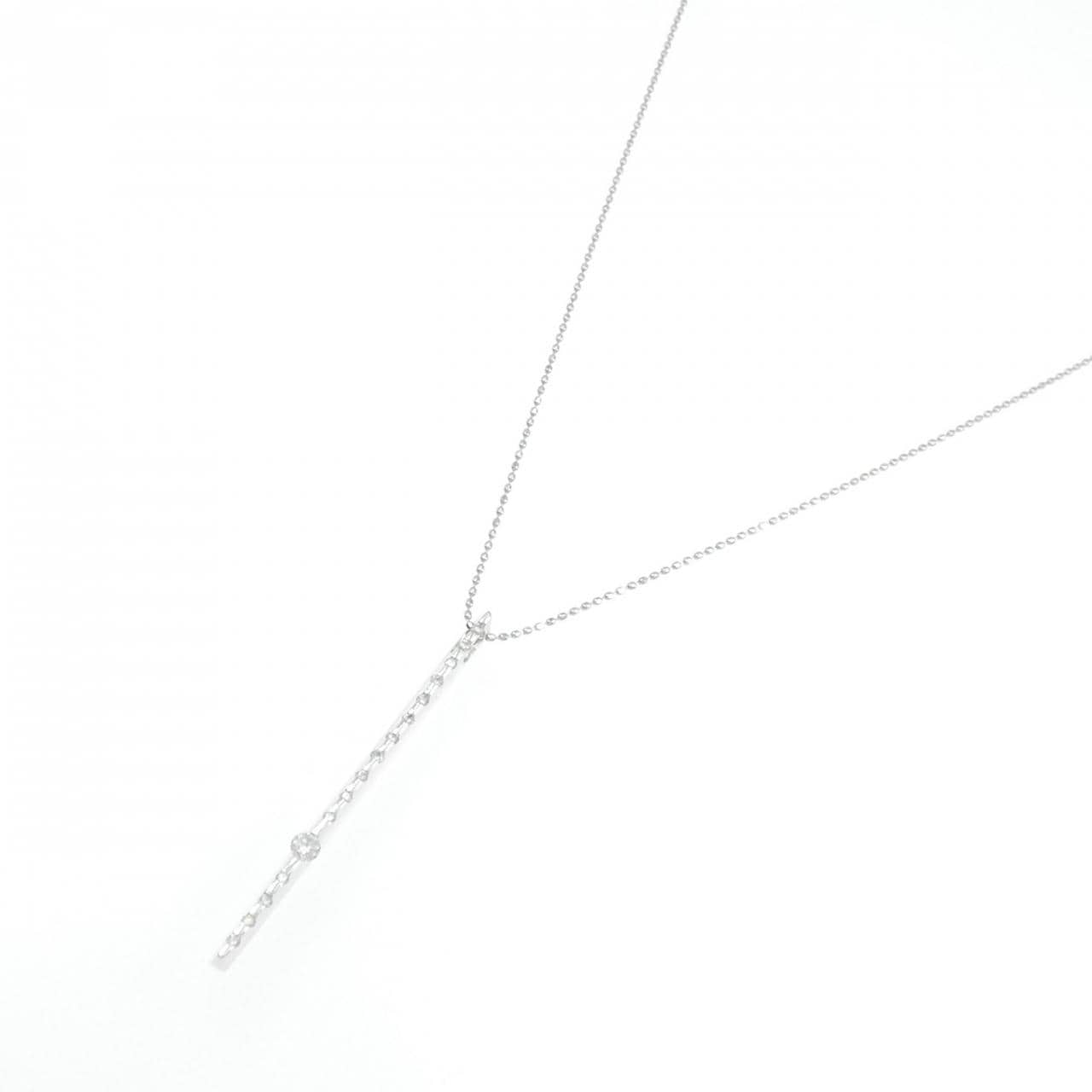 K18WG ダイヤモンド ネックレス 0.20CT