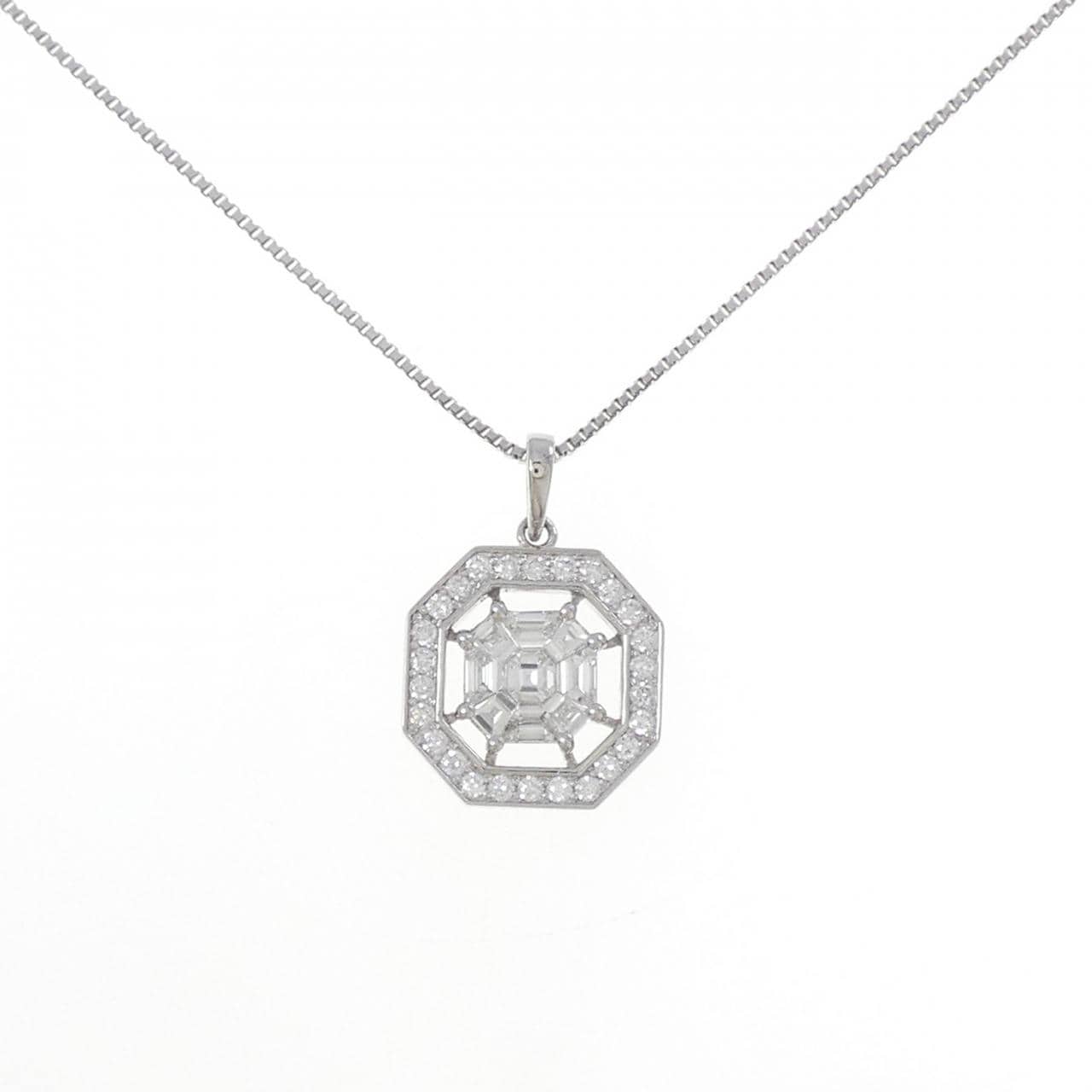 PT900/PT850 ダイヤモンド ネックレス 0.47CT