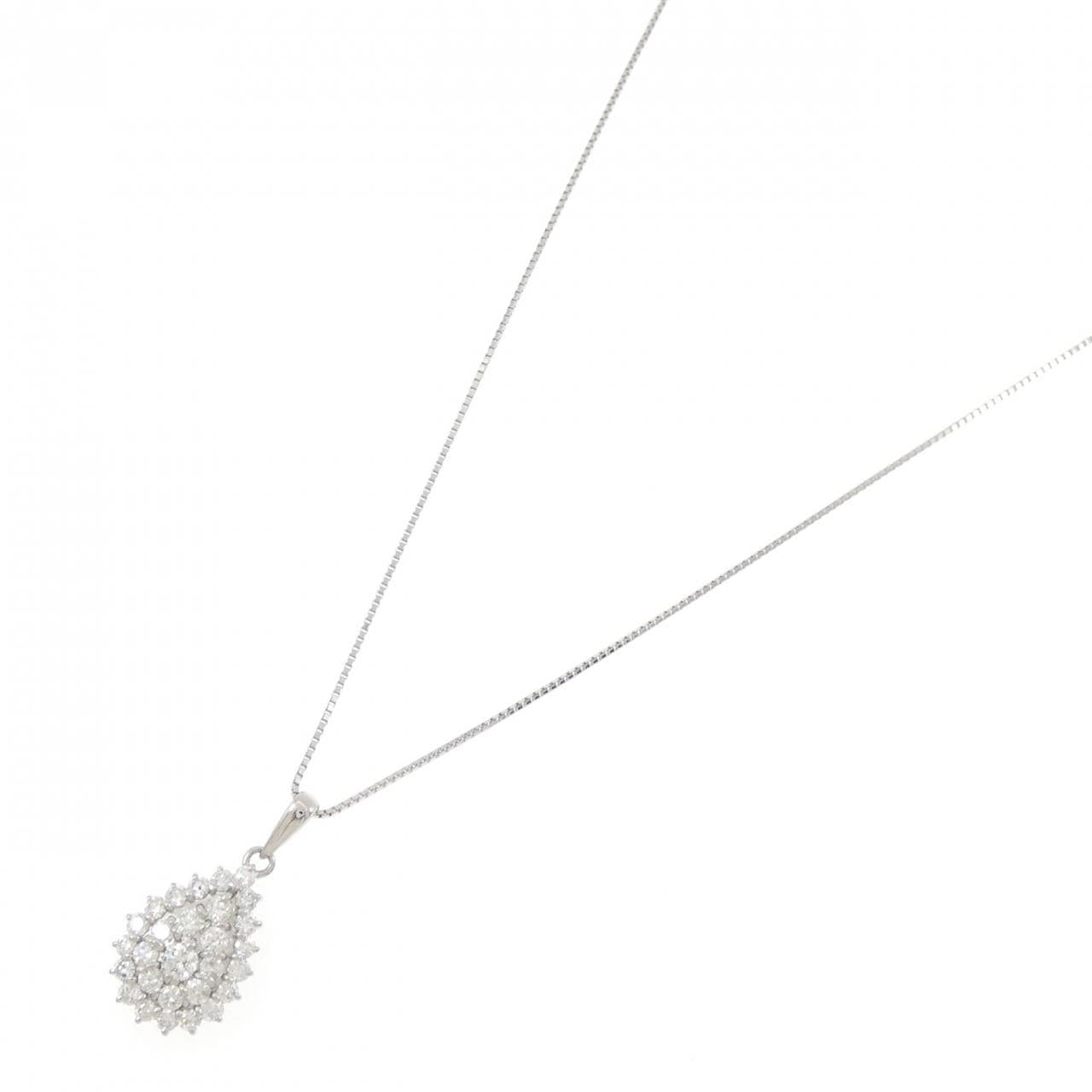PT900/PT850 ダイヤモンド ネックレス 1.05CT