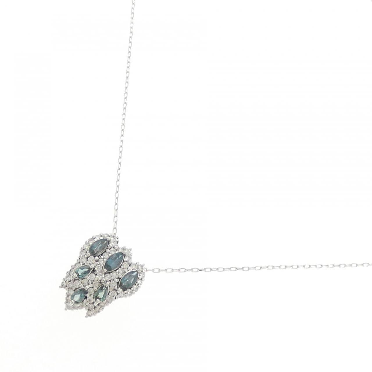 K18WG アレキサンドライト ネックレス 0.67CT