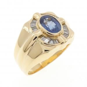 K18YG サファイヤ リング 1.27CT
