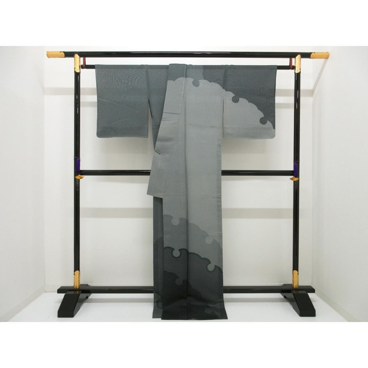 [Unused items] Single layer, silk-woven visiting kimono, Yuzen processing