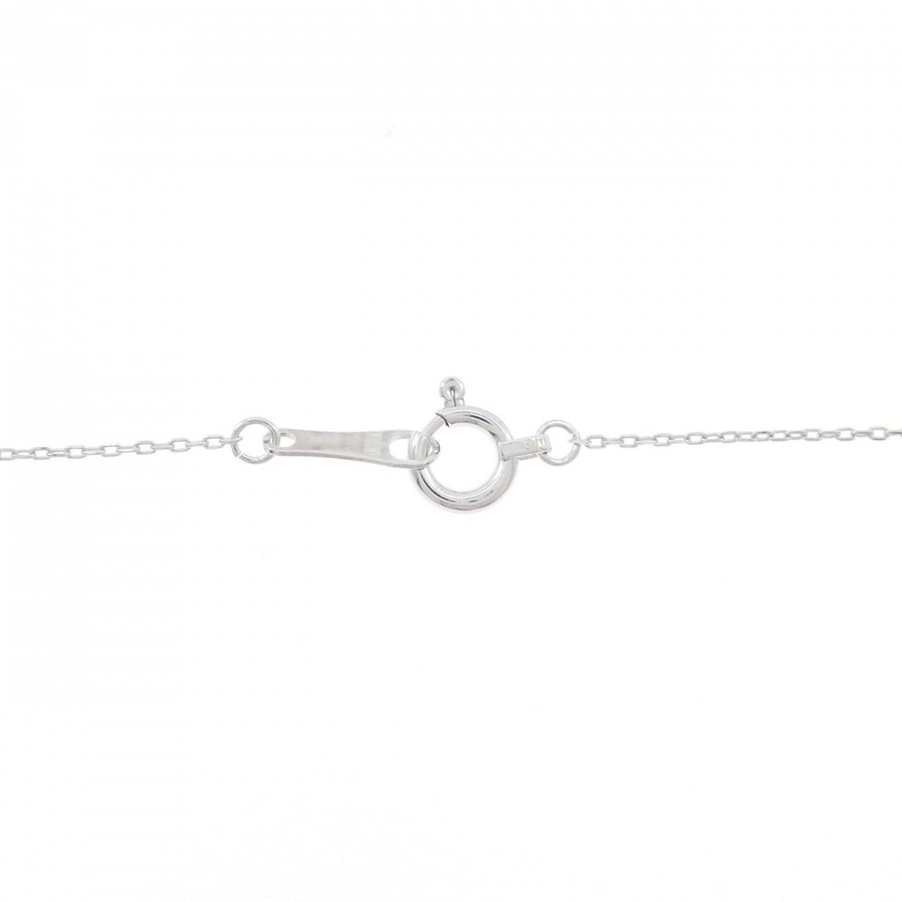 K18WG スター ダイヤモンド ネックレス 0.15CT