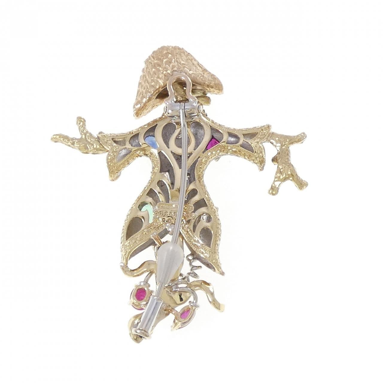 カッツァニーガ カラーストーン ブローチ