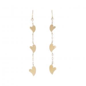 [BRAND NEW] K18YG heart earrings