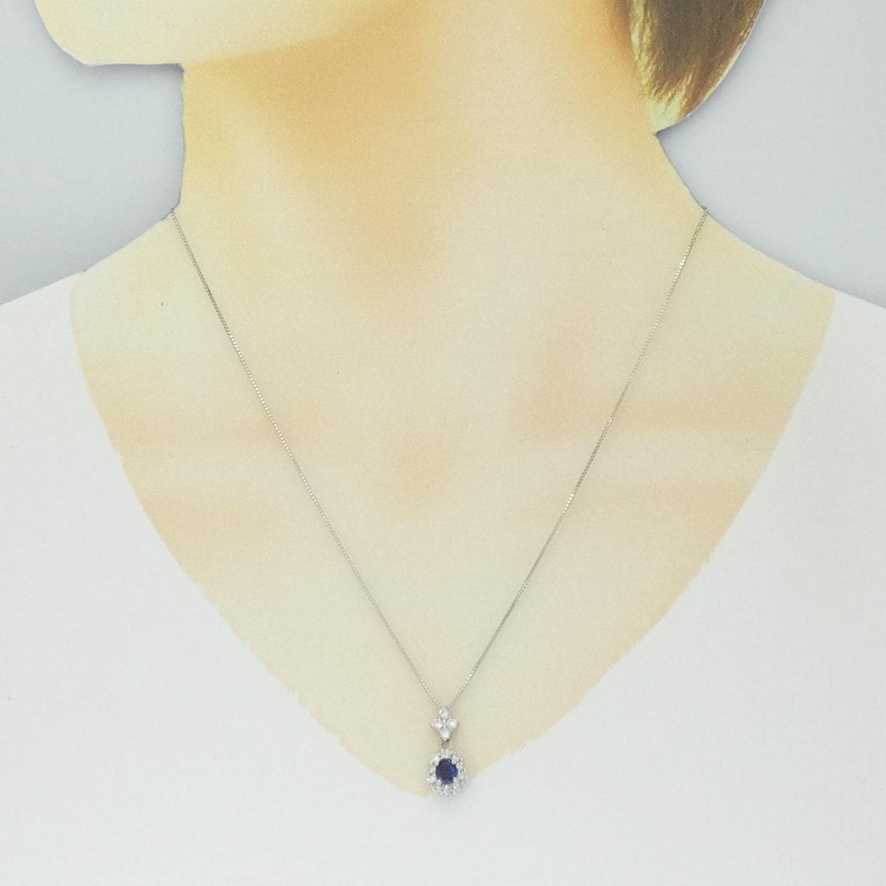 PT900/PT850 サファイヤ ネックレス 0.53CT