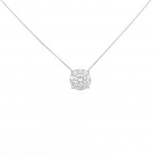 K18WG ダイヤモンド ネックレス 0.38CT
