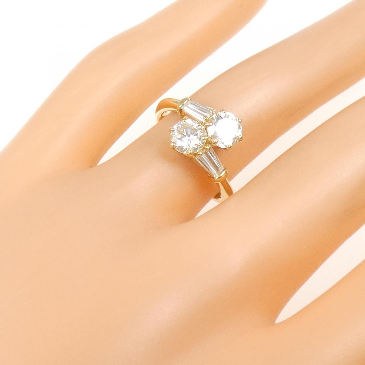 K18YG ダイヤモンド リング