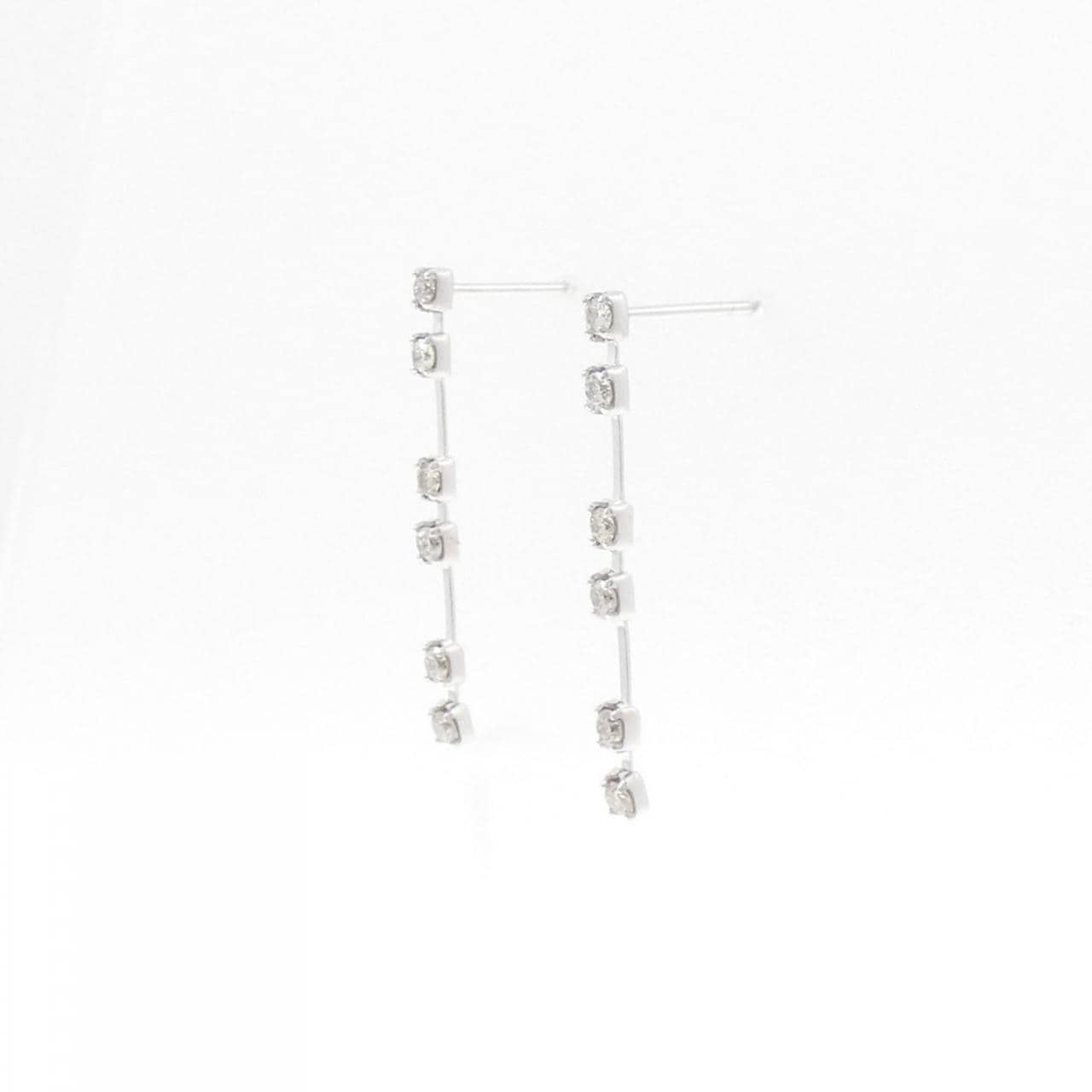 K18WG ダイヤモンド ピアス 0.24CT