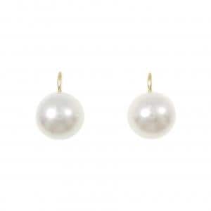K18YG 白蝶パール ピアス 11.7mm