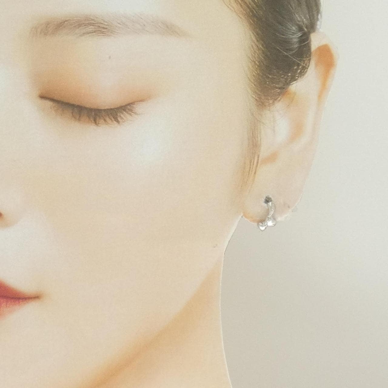 PT900 ハート ピアス