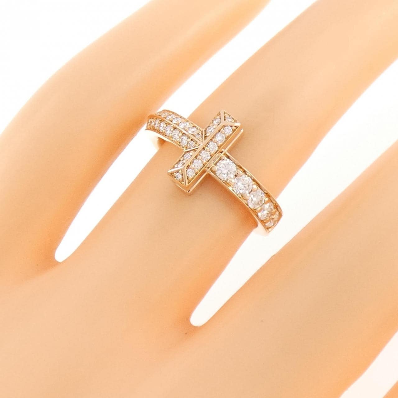 ティファニー Tワン ナロー リング 0.40CT