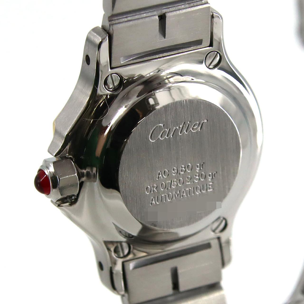 カルティエ サントスオクタゴンSM YGコンビ SSxYG 自動巻