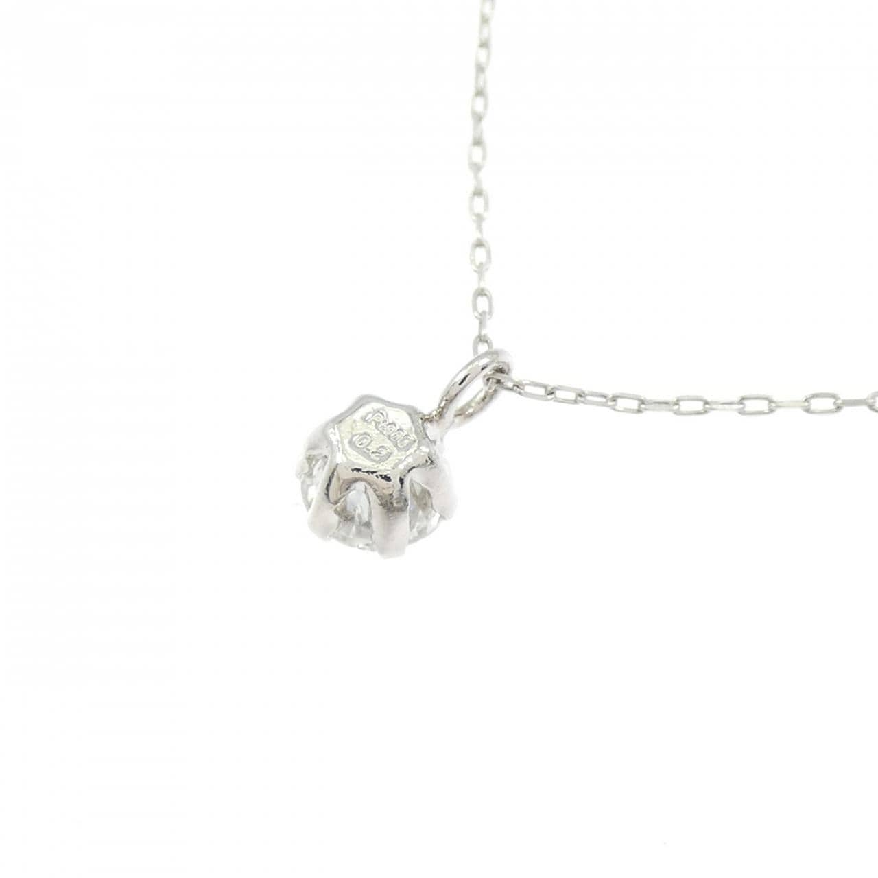 PT900/PT850 ソリティア ダイヤモンド ネックレス 0.2CT