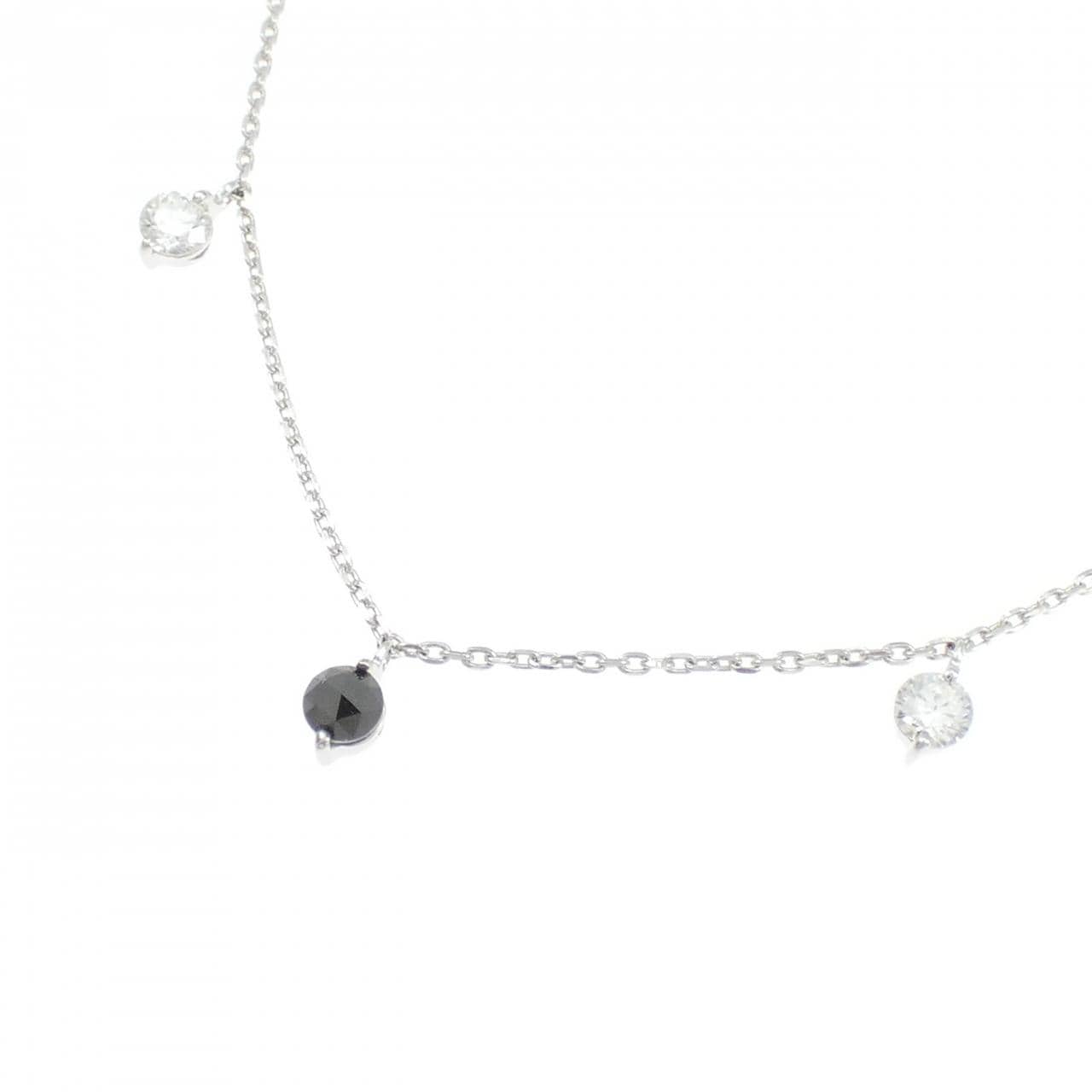 K18WG ダイヤモンド ネックレス 0.43CT