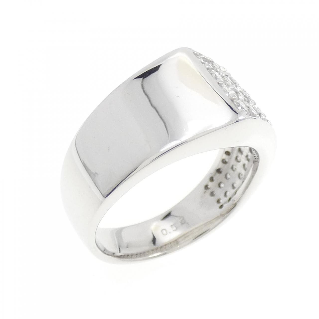 K18WG pave Diamond ring 0.58CT