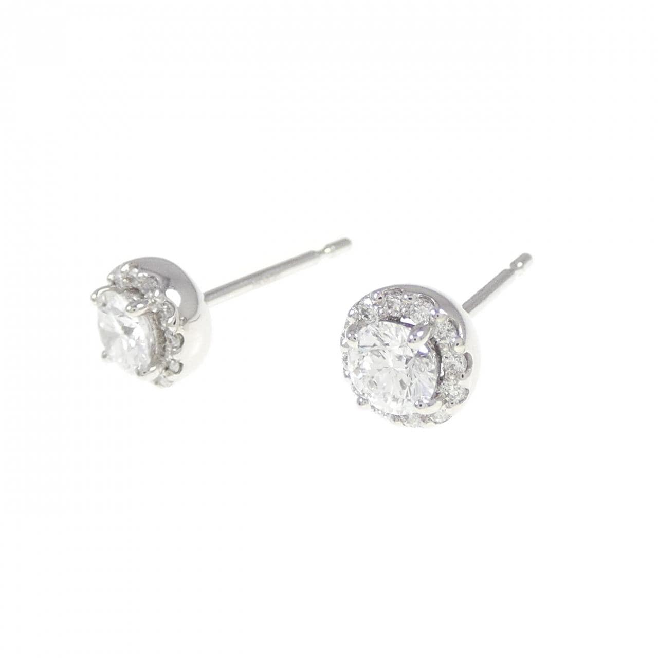 [再加工款] PT900/ST鑽石耳環 0.221CT 0.226CT E VS1 VG