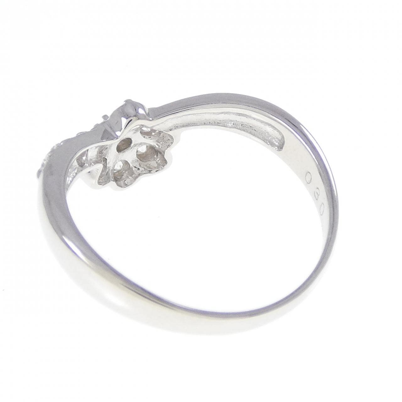PT900 フラワー ダイヤモンド リング 0.30CT