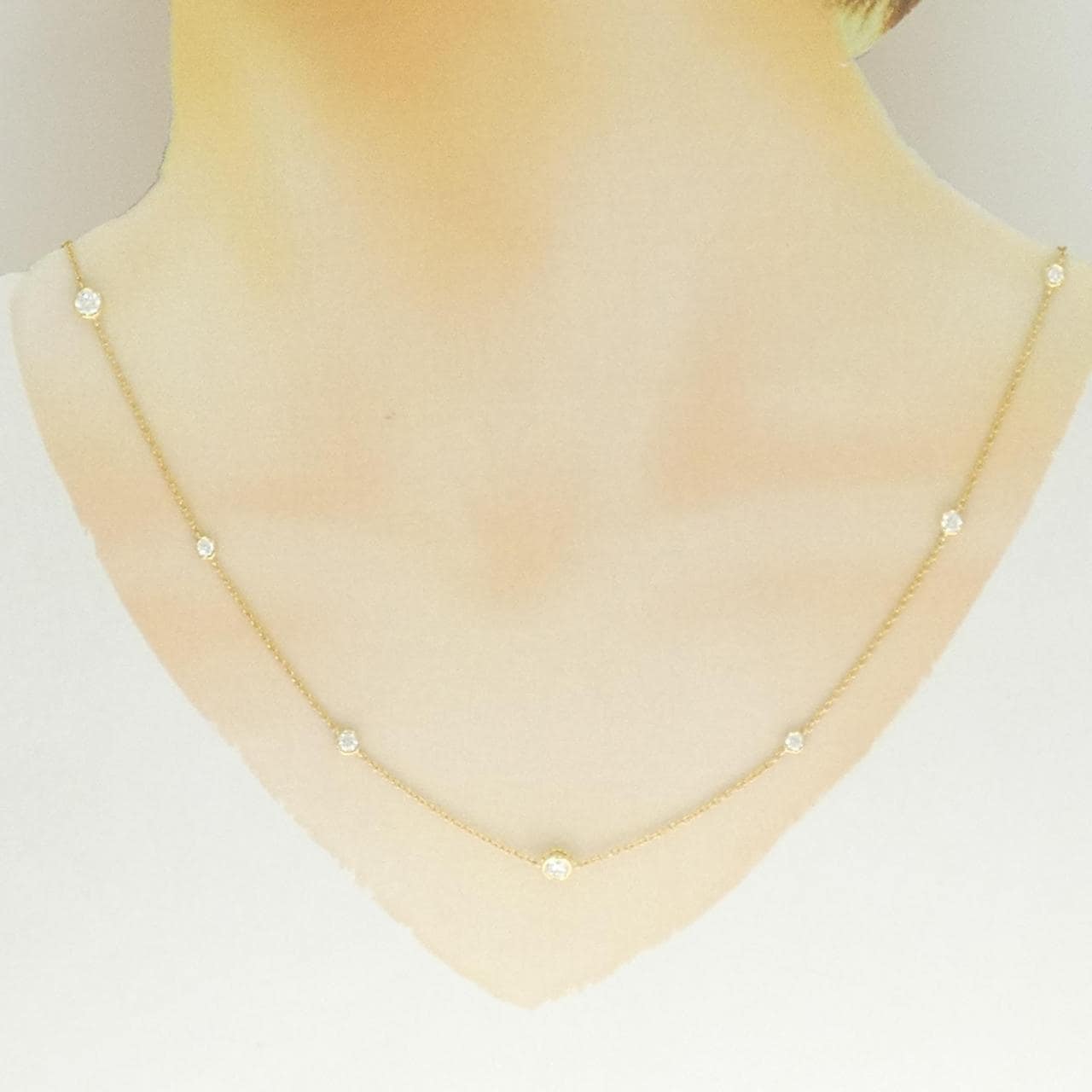 K18YG ダイヤモンド ネックレス 1.20CT