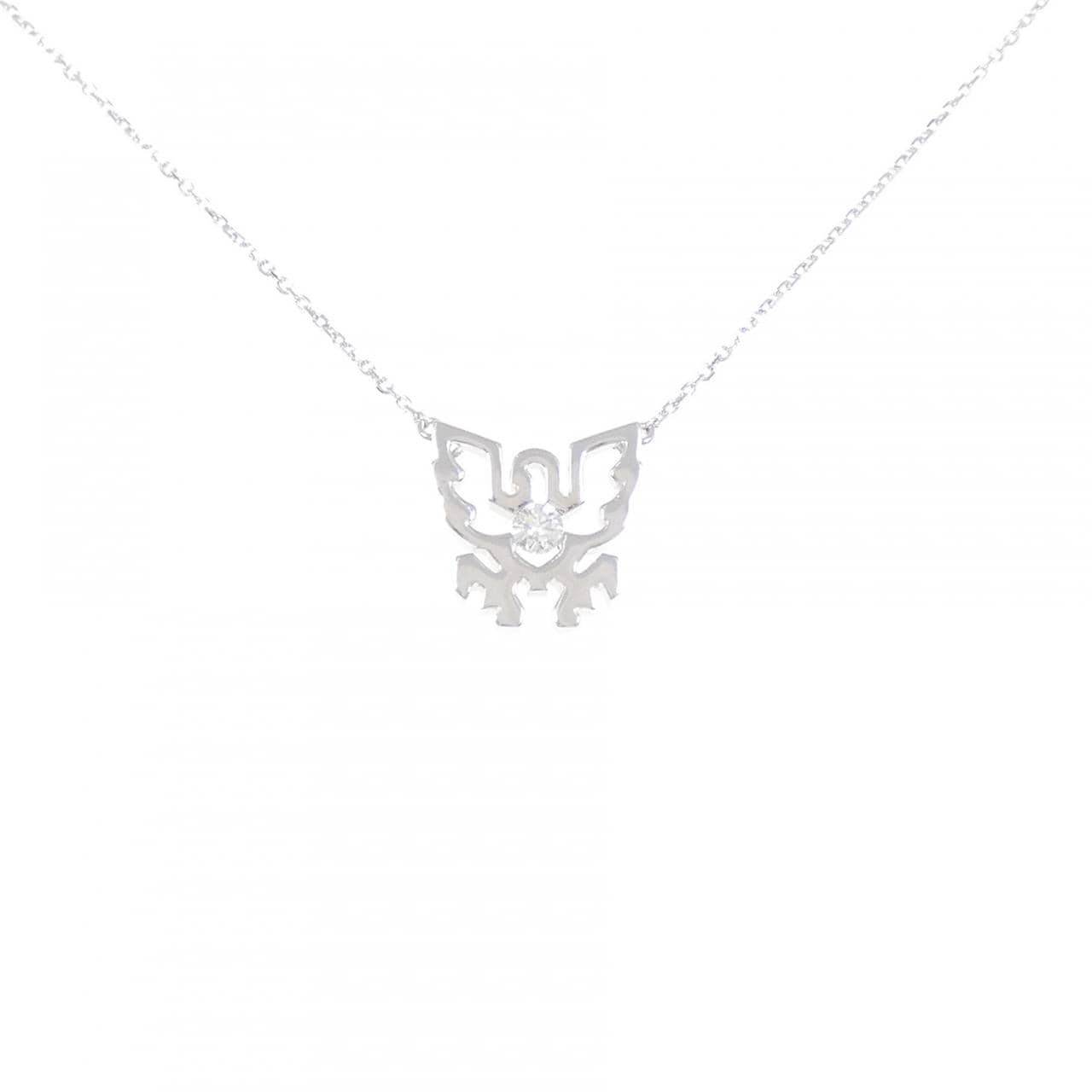 K18WG ダイヤモンド ネックレス 0.102CT