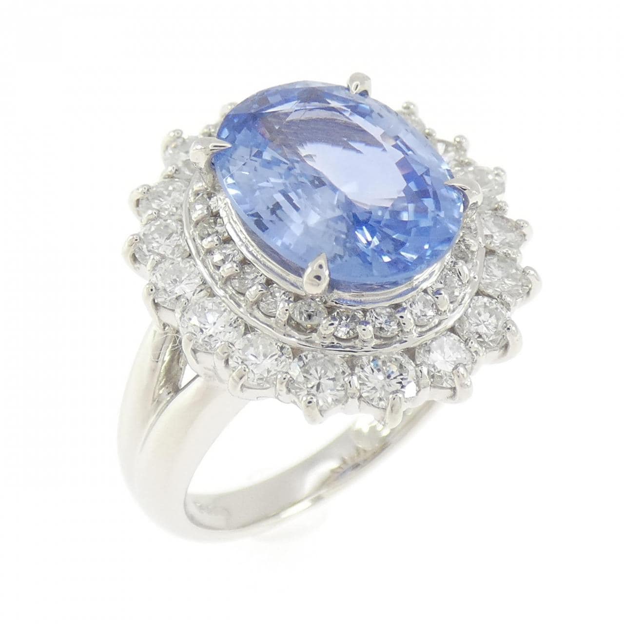 PT850 非加熱 サファイヤ リング 4.13CT