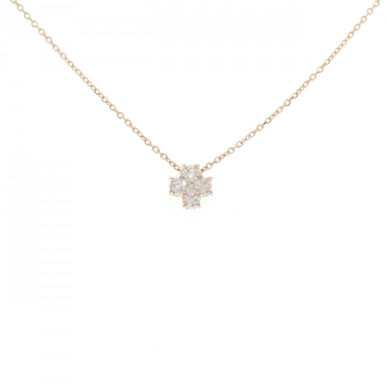K18PG ダイヤモンド ネックレス 0.20CT