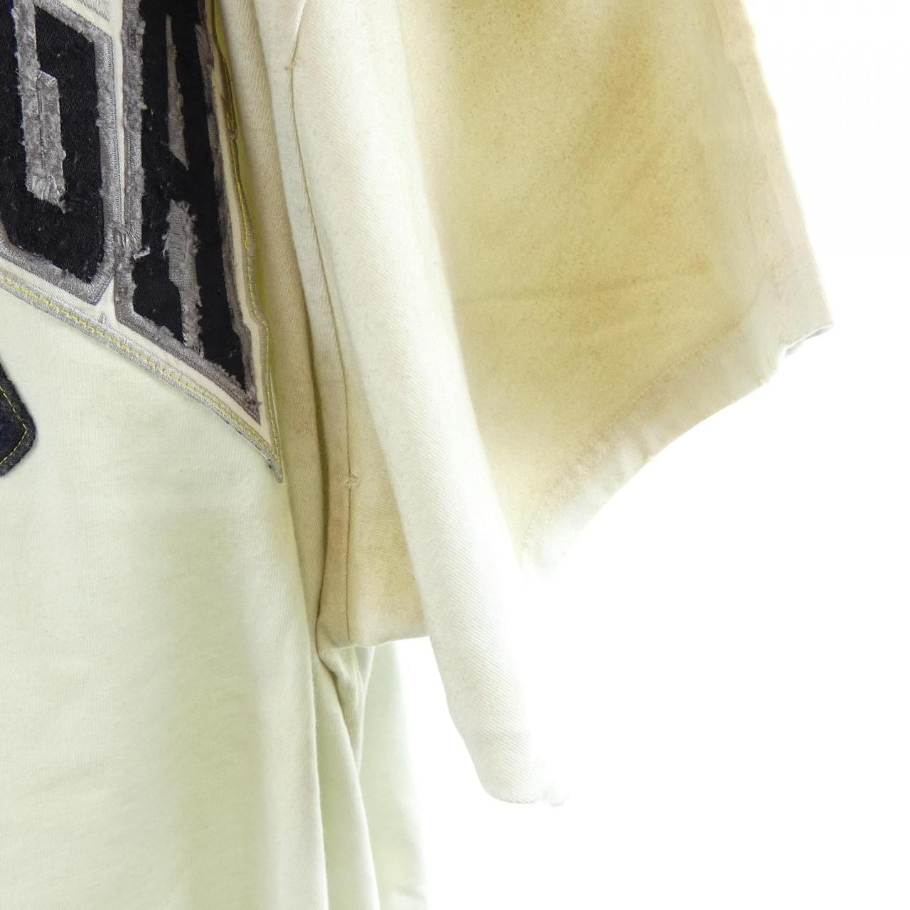 バレンシアガ BALENCIAGA クラッシュダスト加工ワッペンTシャツ 739028 TOVN2 UNISEX Tシャツ
