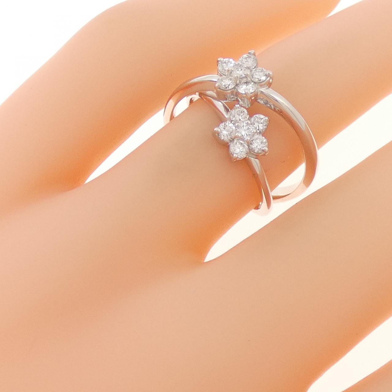 ポンテヴェキオ フラワー ダイヤモンド リング 0.41CT