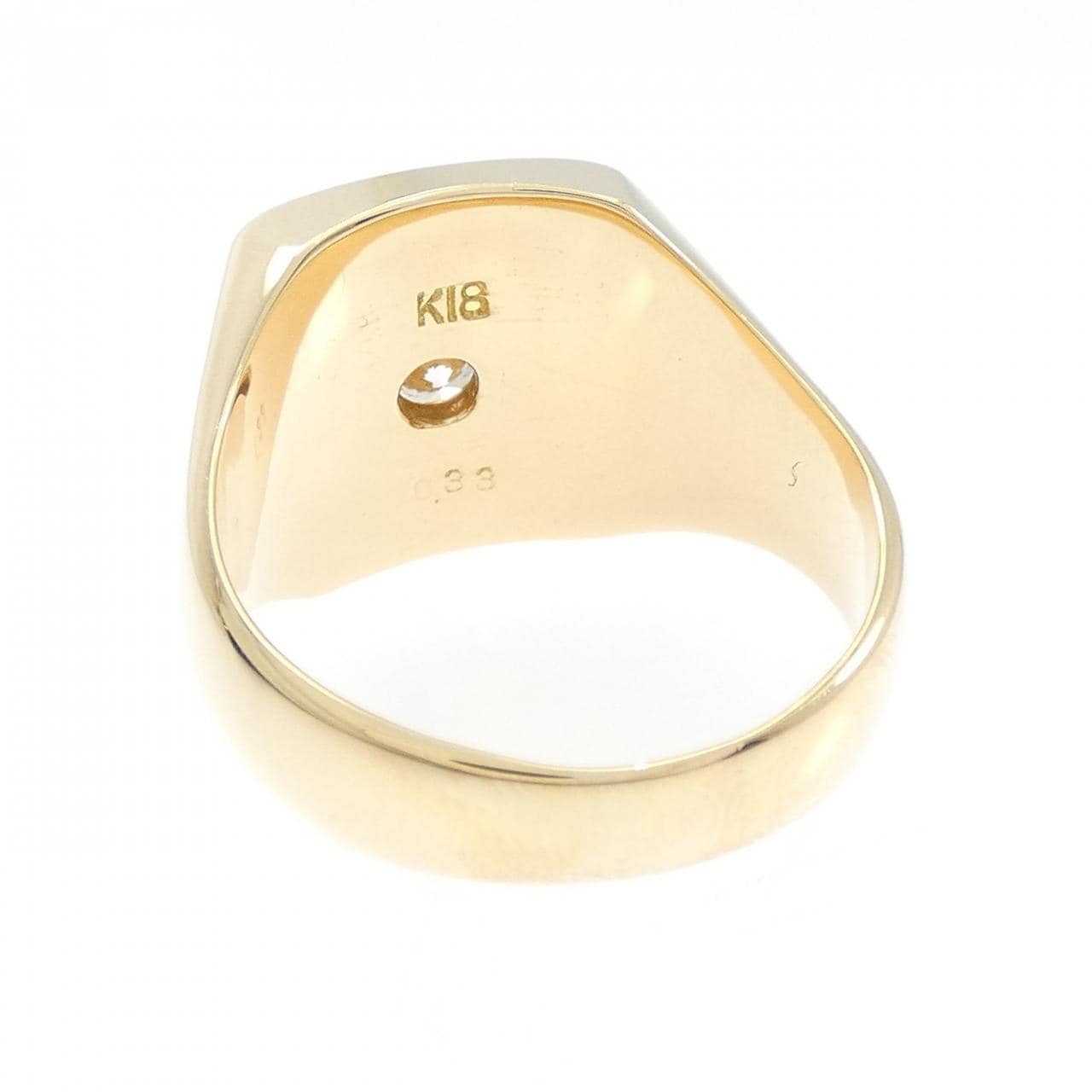 K18YG ダイヤモンド リング 0.33CT