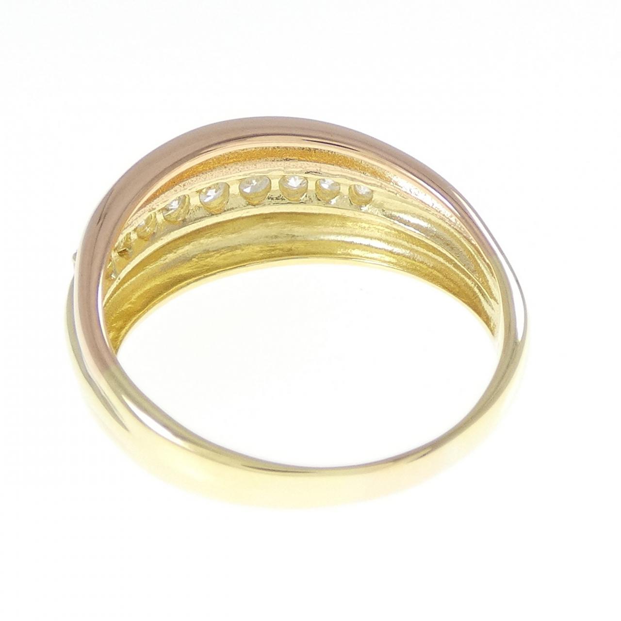 K18YG/K18PG ダイヤモンド リング 0.30CT