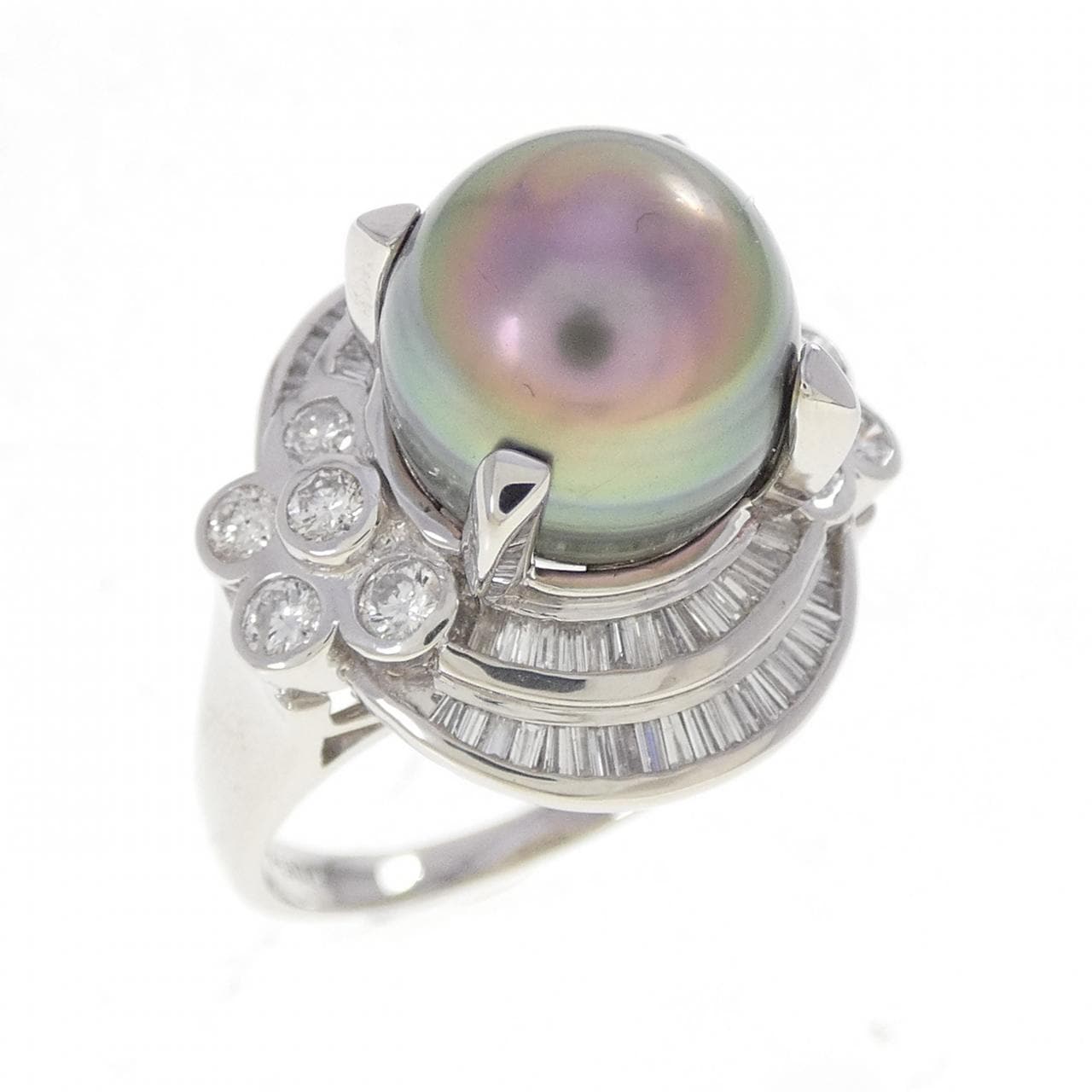 PT900 黒蝶パール リング 10.4mm