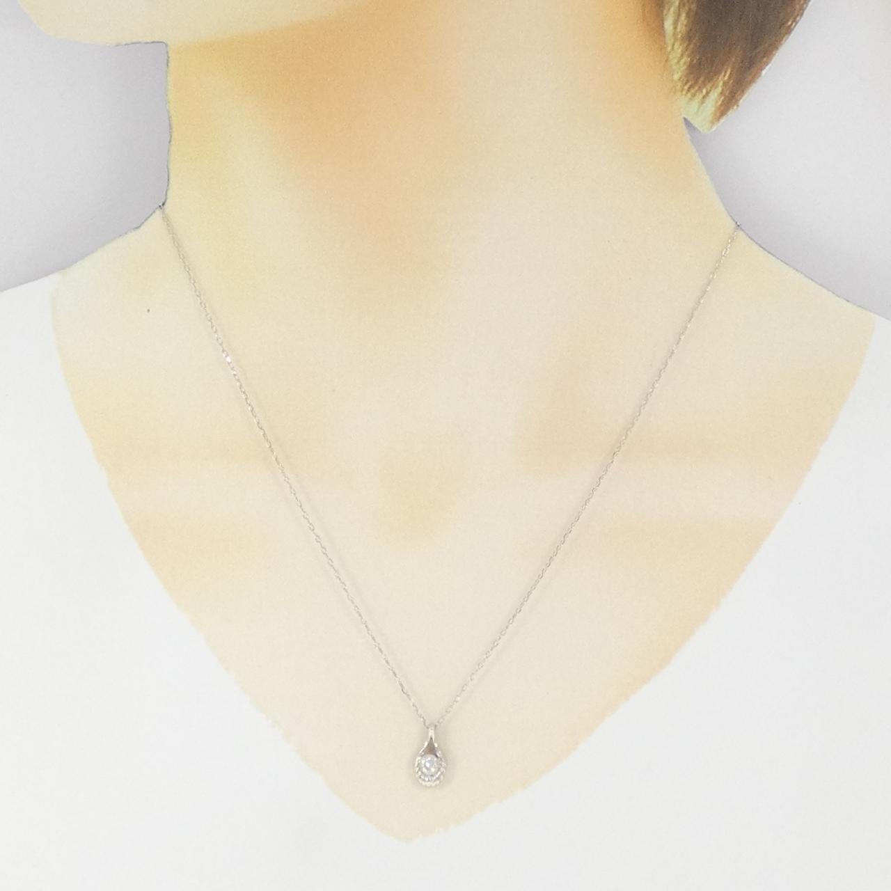 PT900/PT850 ダイヤモンド ネックレス 0.16CT