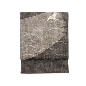 夏袋帯　透かしすくい織　リバーシブル