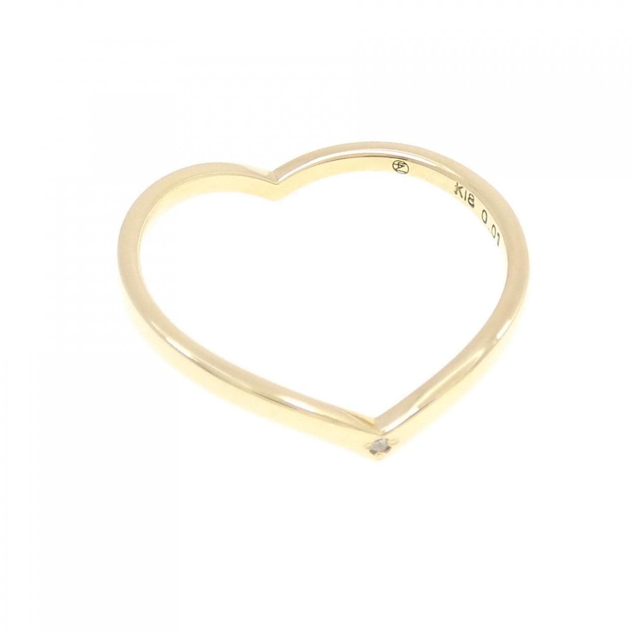 K18YG ダイヤモンド リング 0.01CT