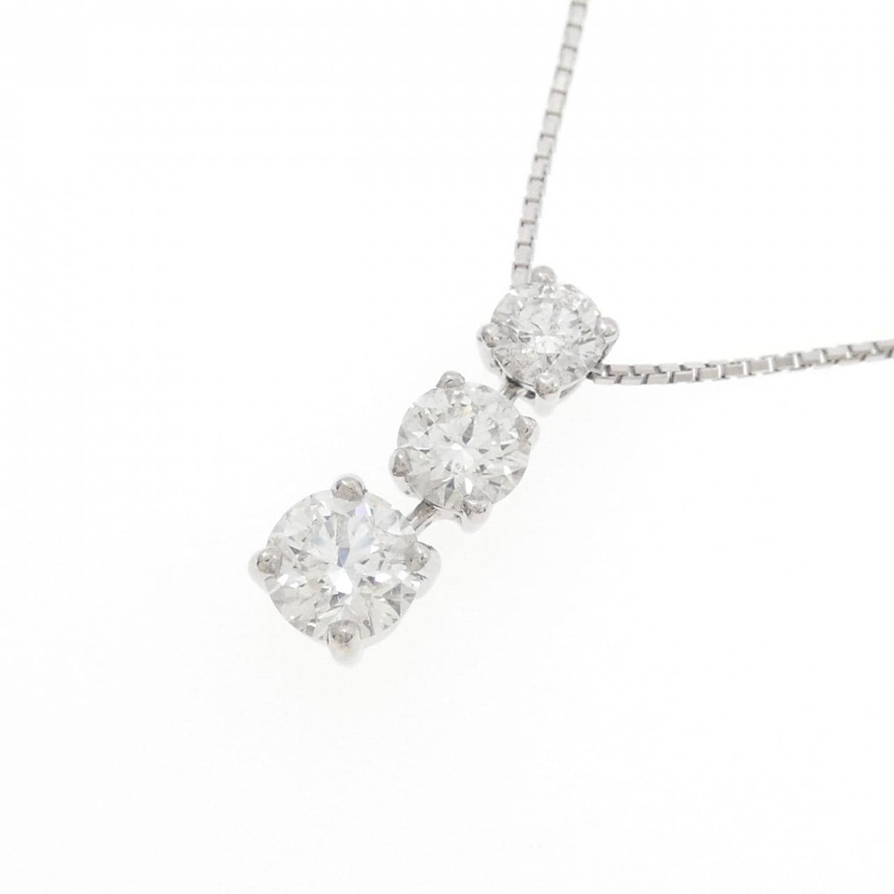 ギンザ タナカ ダイヤモンド ネックレス 1.085CT