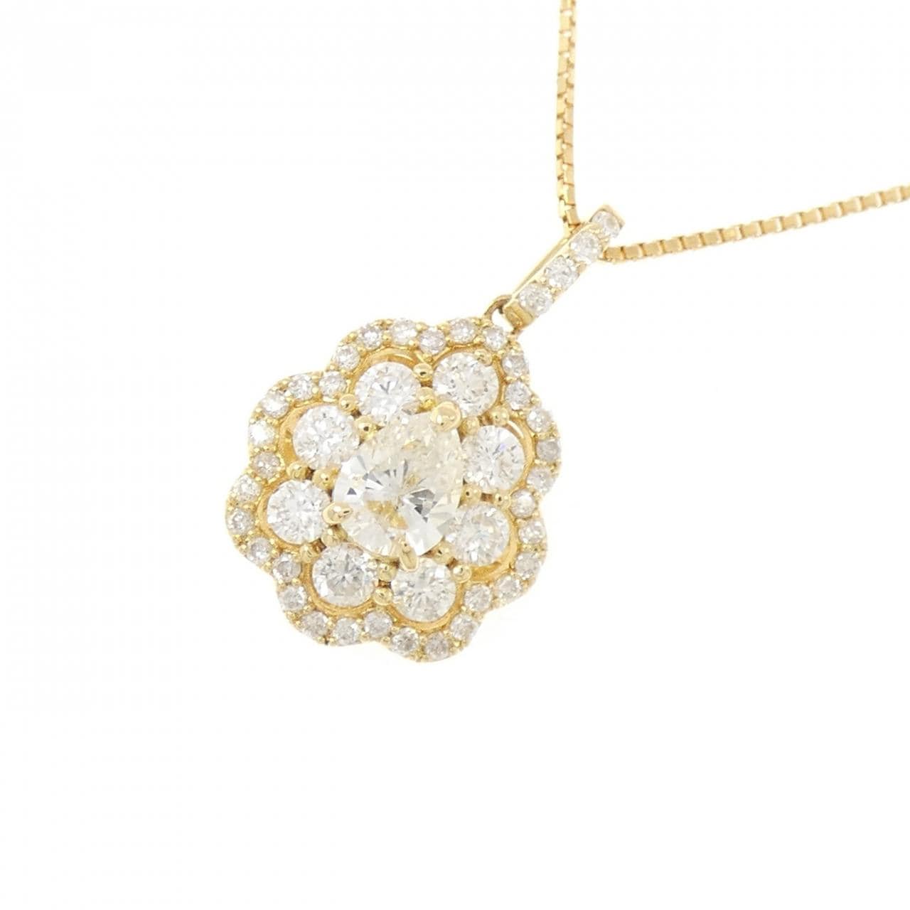 K18YG ダイヤモンド ネックレス 0.409CT