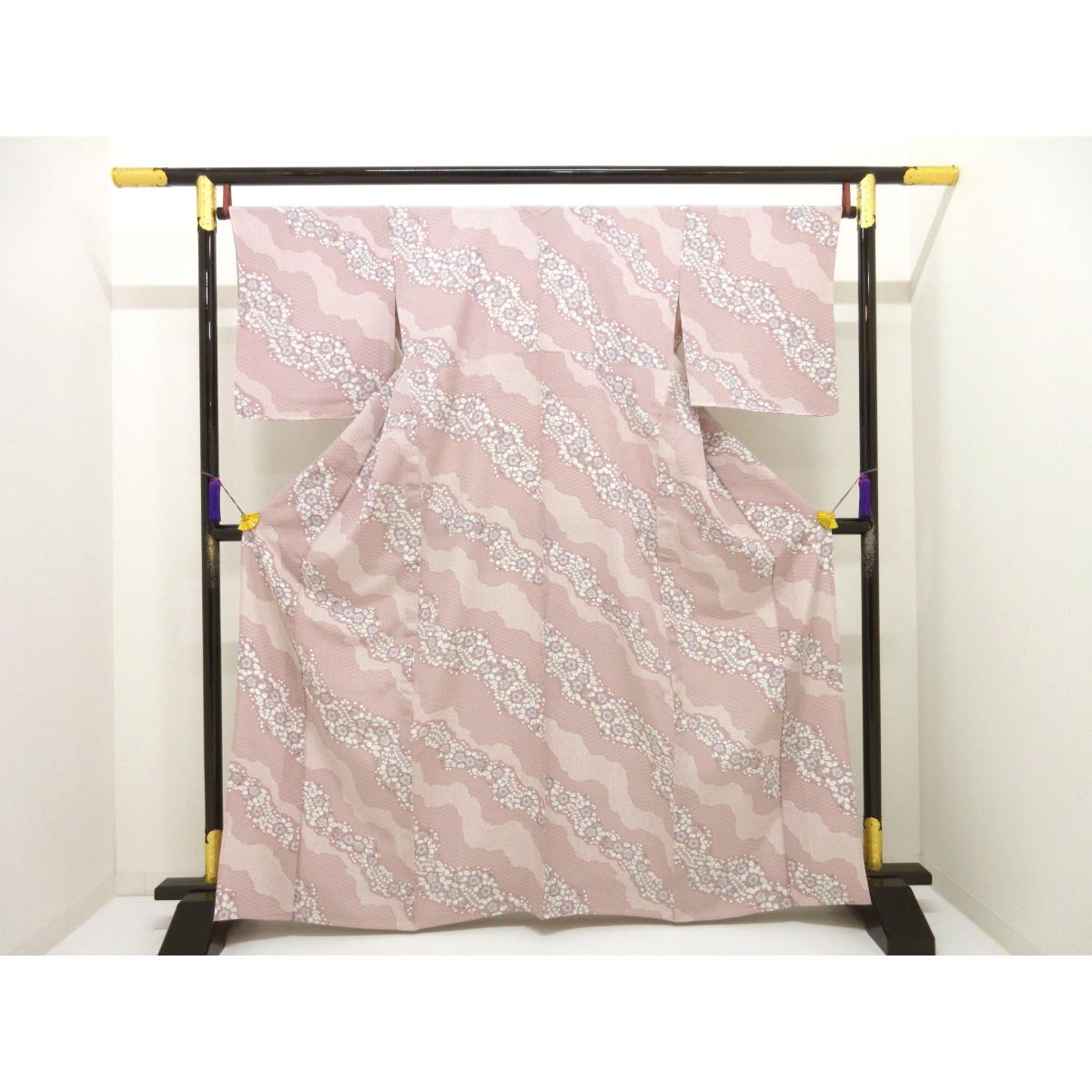 【未使用品】単衣　小紋　身幅Ｌ寸