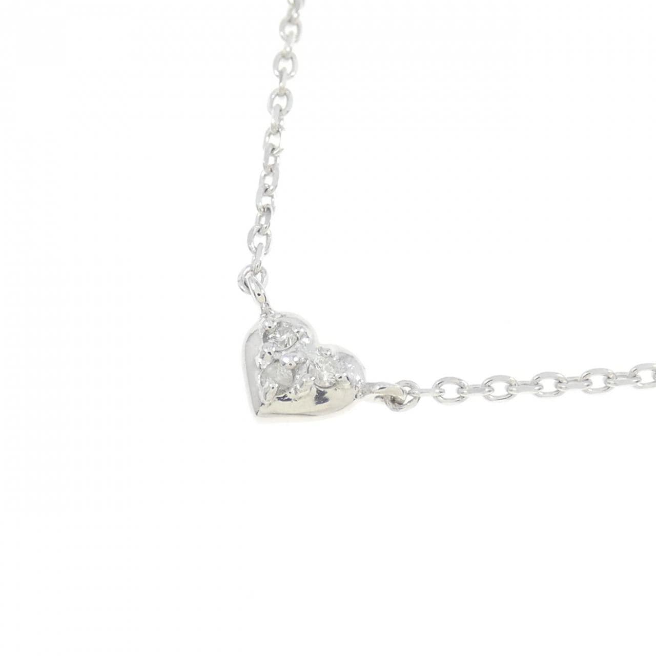 サマンサティアラ ハート ダイヤモンド ネックレス 0.01CT