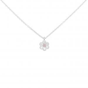 K18WG ピンクダイヤモンド ネックレス 0.04CT